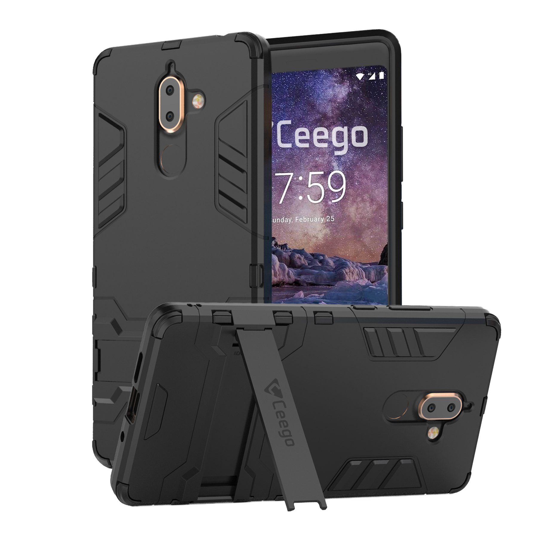 Ceego Back Cover For Nokia Plus Stealth Defence Back