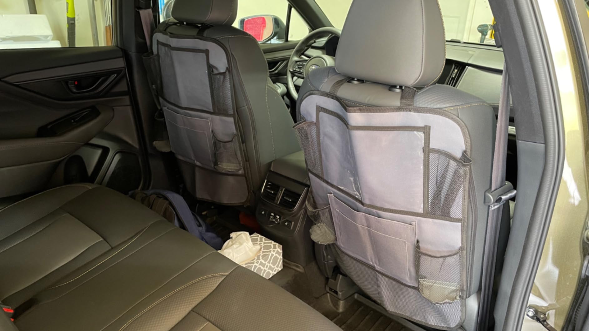 ULEEKA Car Backseat Organizer with pockets and tablet holder