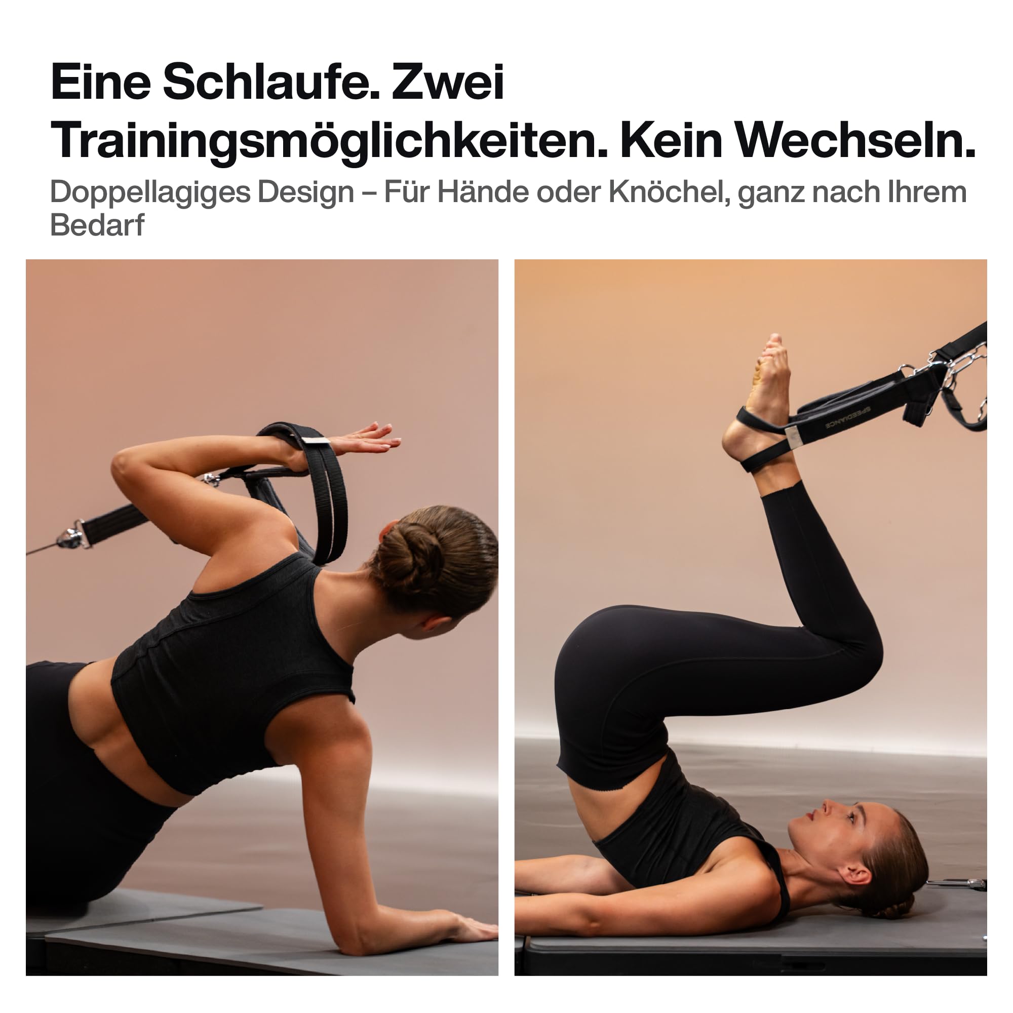 Speediance Pilates-Set-Aufsatz für Gym Monster, Schlaufen, Gurte, Plattform-Erweiterungsteile, Pilates-Matte – für das Fitnessstudio zu Hause, Workout und Training