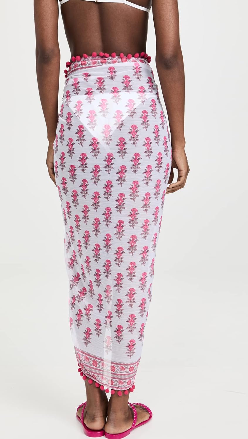 Playa Lucila Women's Border Print Sarong - Image 3