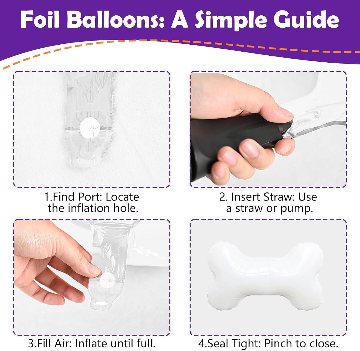 Blue Green Orange Balloons, Blue Green Purple Orange Balloons with Bone Foil Balloon for Girl Boy Theme Birthday Party Decorations Baby Shower Graduation Celebration Backdrop - Image 3