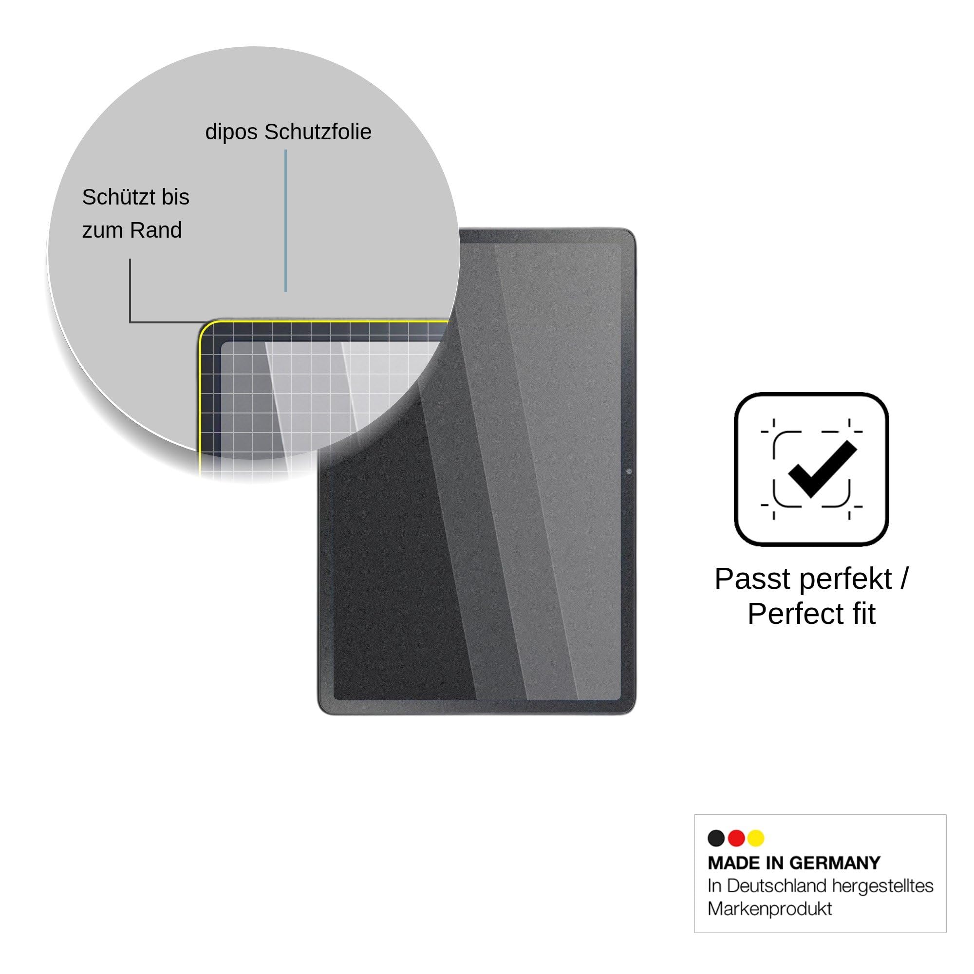 dipos Protector de Pantalla Antiespía para NEC Lavie Tab T11 T1155