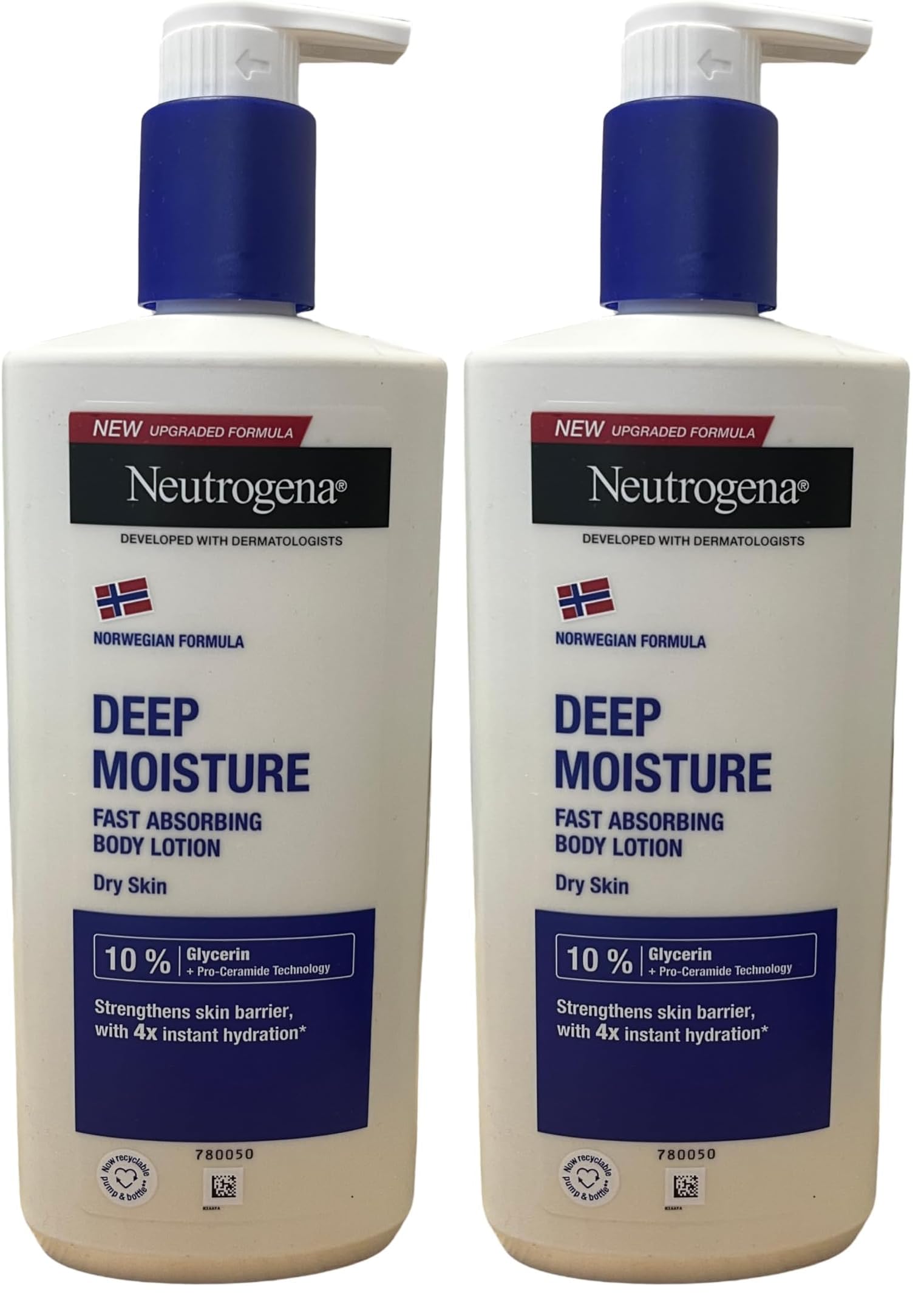 Deep Moisture Fast Absorbing Body Lotion 24 Hour Moisturisation (Packaging may vary), 400 ml (Pack of 2)
