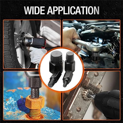 Miniatura 2 de IVBUT Juego de extractor de tornillos y pernos, 10 piezas de extractor de tornillos y tuercas, herramienta de extracción de pernos hexagonales, para