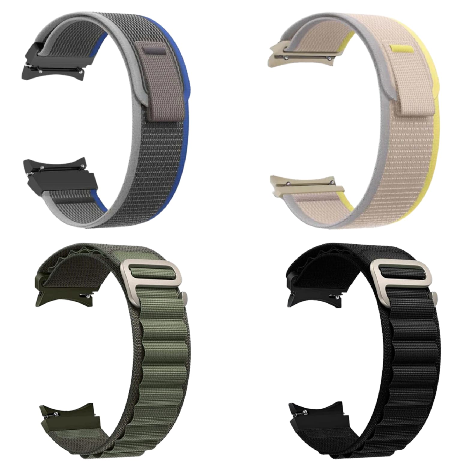 AMiRiTE ADS45 Watch Straps/Bands Compatible With Samsung Galaxy Watch 5 Pro/Galaxy Watch 6/5/4 40mm 44mm/ Galaxy Watch 4 Classic 46mm [ COMBO OF 4 ] (BLUE/YELLOE/GREEN/BLACK) (B0CNNDSRLJ) Amazon Price History, Amazon Price Tracker