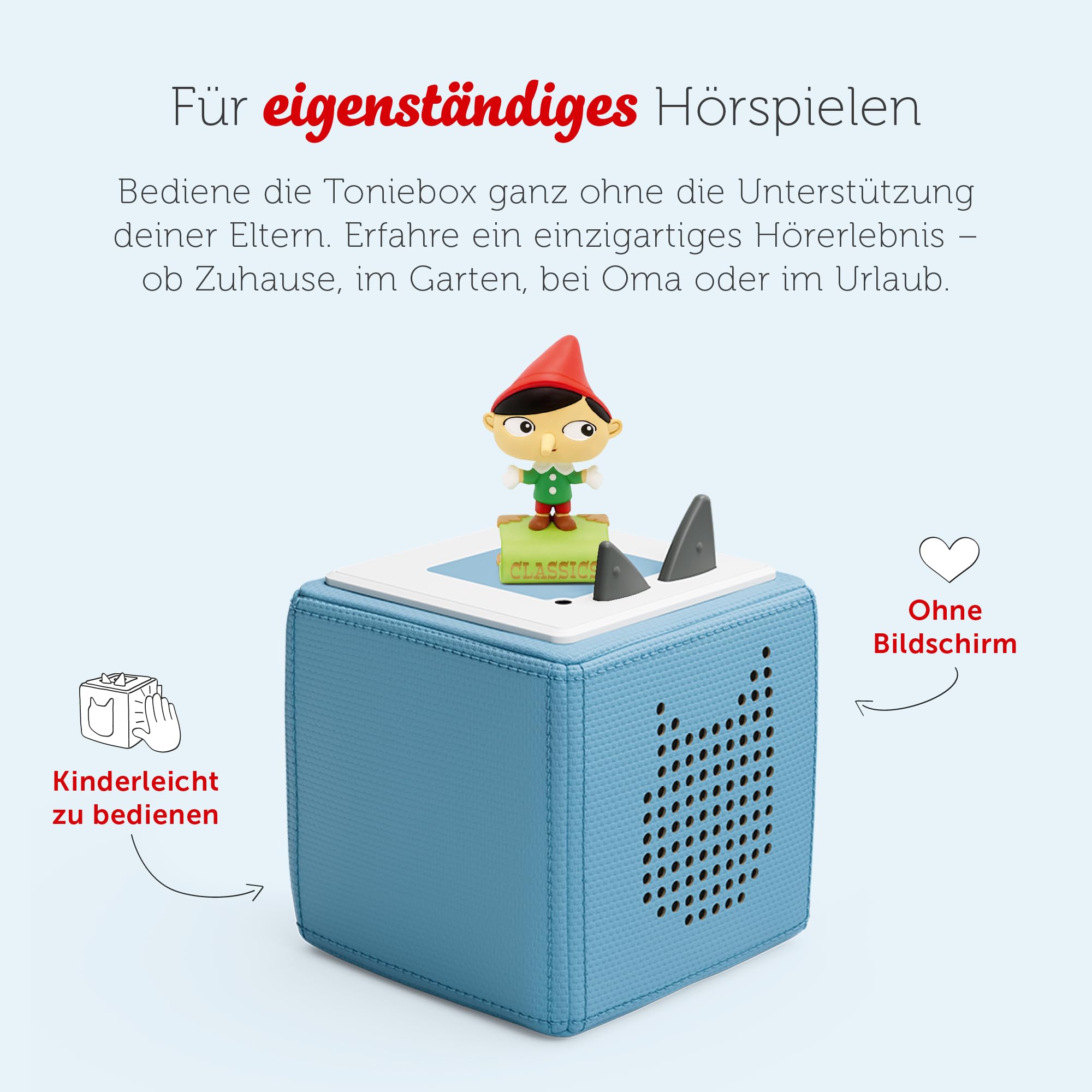 tonies Audio Figures for Toniebox Favourite Classics, Pinocchio and 2 Others, Audio Book for Children from 3 Years - Image 2
