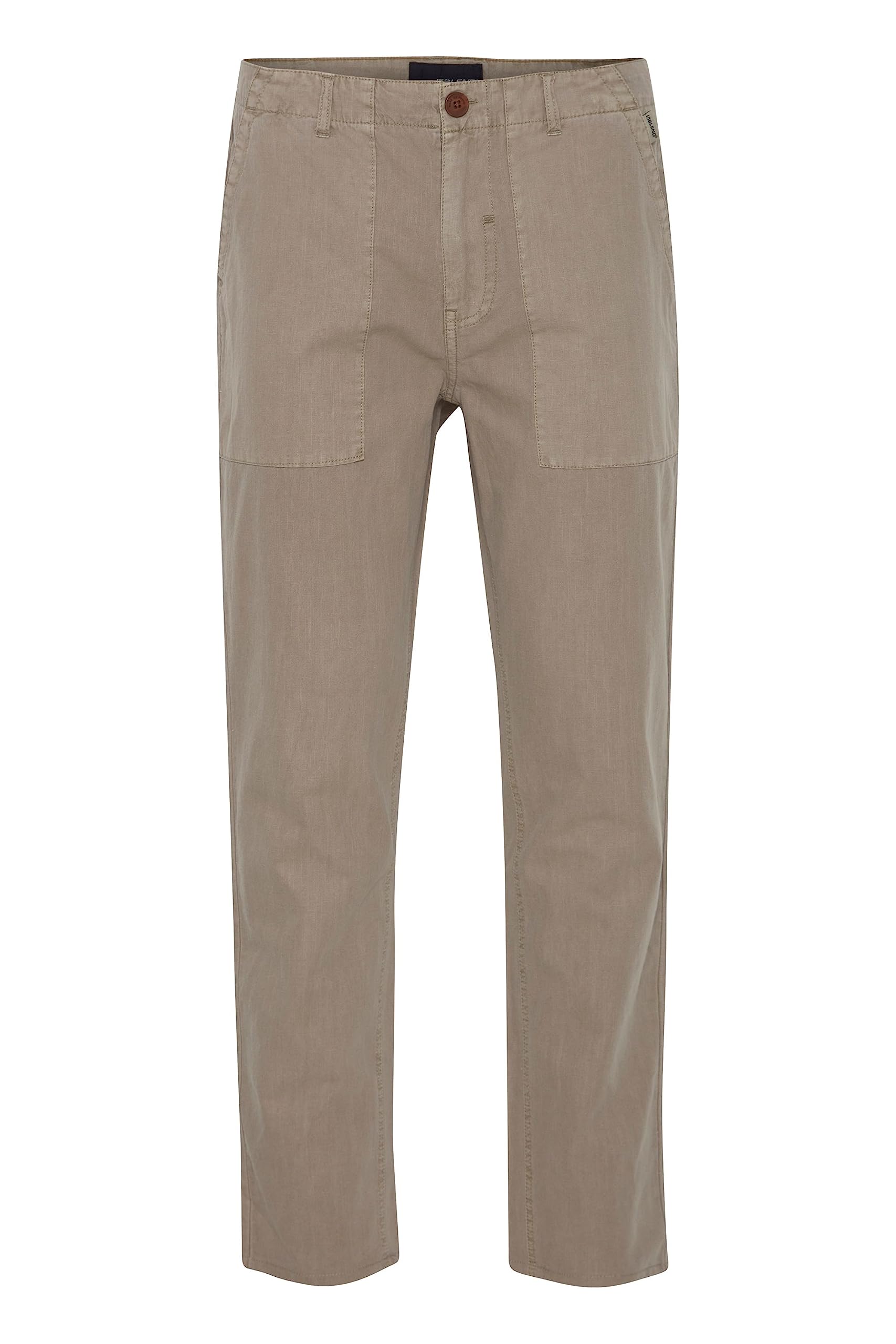 Blend 20715806 Herren Leinenhose Chino Hose Stoffhose Leinen Mix Regular Fit