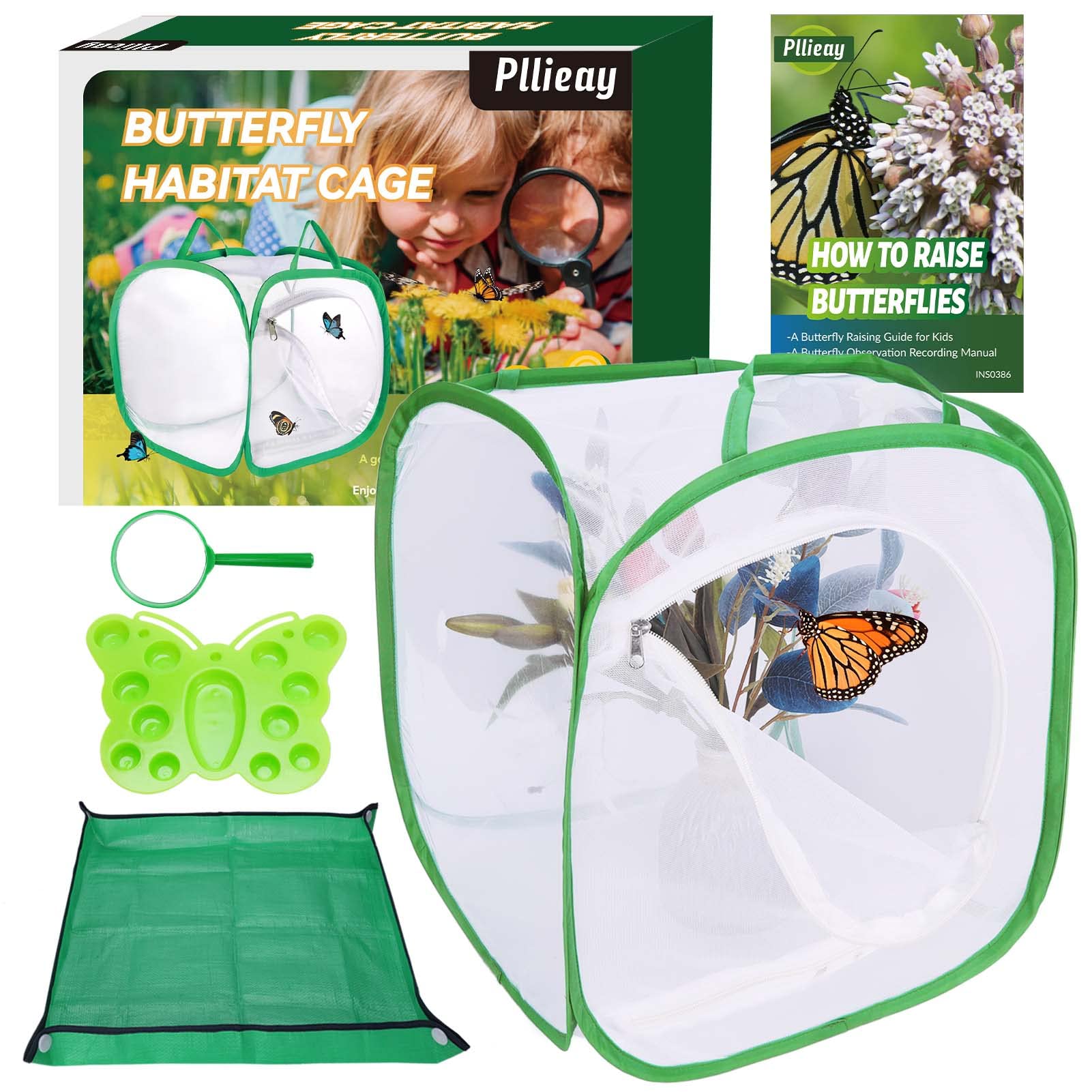 Buy Pllieay Butterfly Habitat Science Kits, Butterfly Garden with Poop