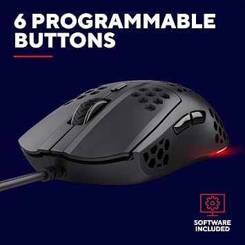 GXTrust Helox USB Gaming Mouse Superlight 65g, Black