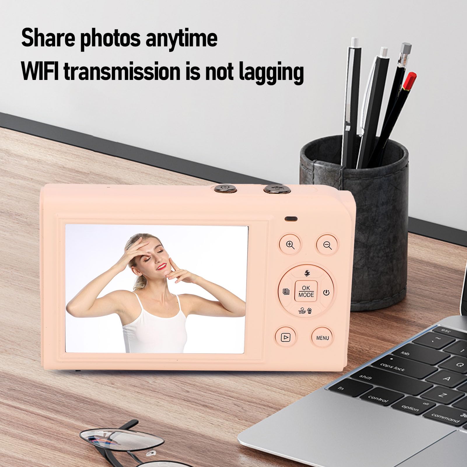 Appareil Photo Numérique 4K Pour La Photographie Autofocus, Appareil Photo De Vlogging 50 MP Pour Enfants Avec écran Rabattable De 7,1 Cm à 180 °, Zoom 18x, Carte 32 G, Appareil Photo Compact