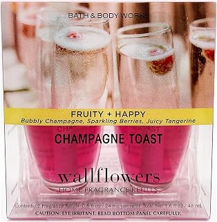 Bath and Body Works Champagne Toast Wallflower refill 2 Bulbs