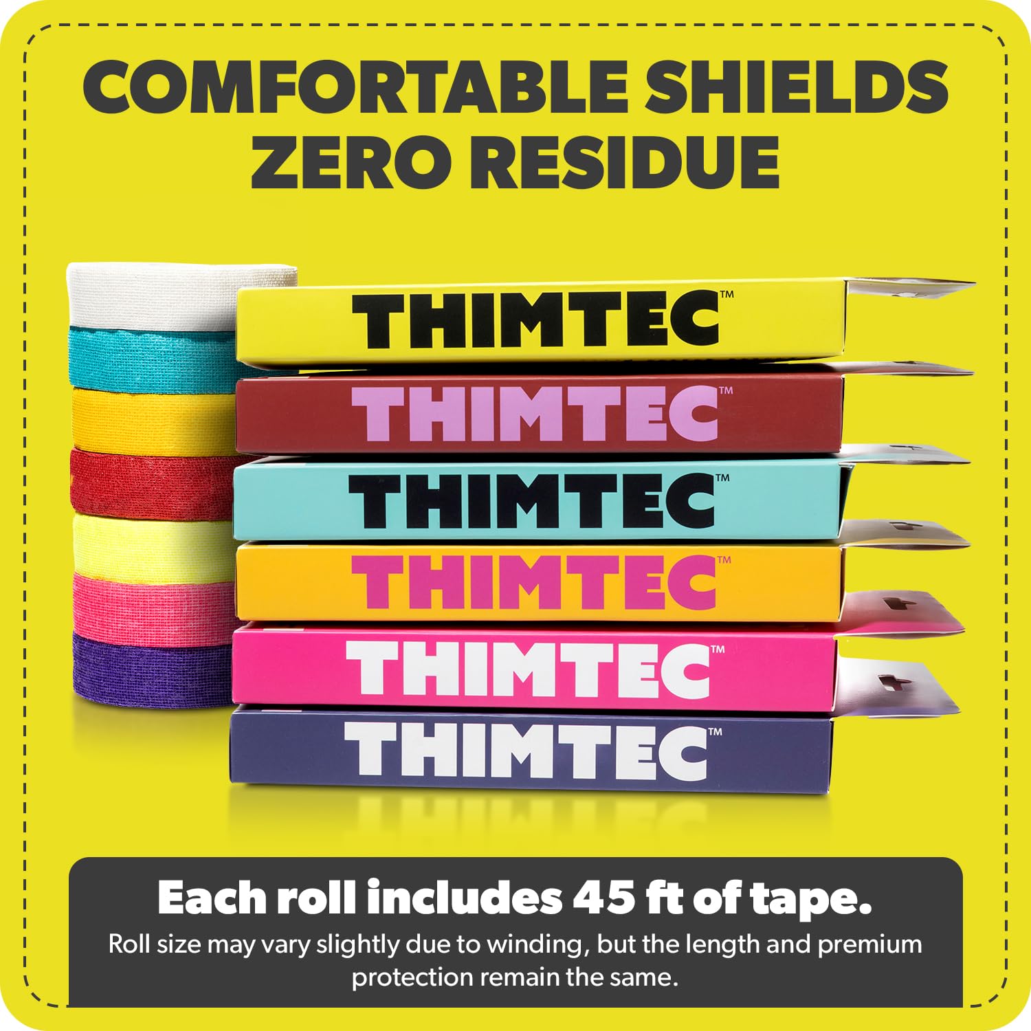 Thimtec Cinta para dedal original, multicolor, paquete de 3
