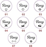 Vista 2 de Dog Tags for Pets Personalized ID Tags Engraved Dog Tag Dog Name Tag ID Tag Custom Dog Tags for Dogs Cats Puppy Kitty Silicone Personalized Dog Tag