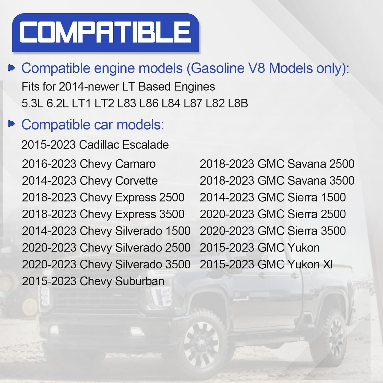 12626354 8Pcs Intake Manifold Gasket Runner Seals Set for Chevy Silverado Suburban Tahoe Express Camaro Corvette/Cadillac Escalade/GMC Sierra Yukon Savana 5.3L 6.2L Engine Replaces# MS19945