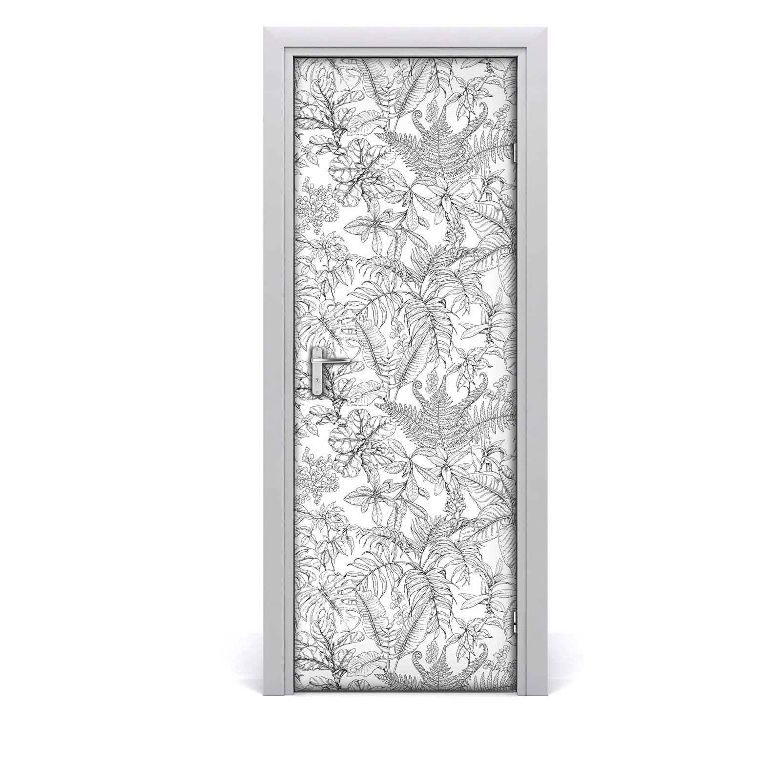 Papier peint étanche 85x200cm lavable pour habillage de porte