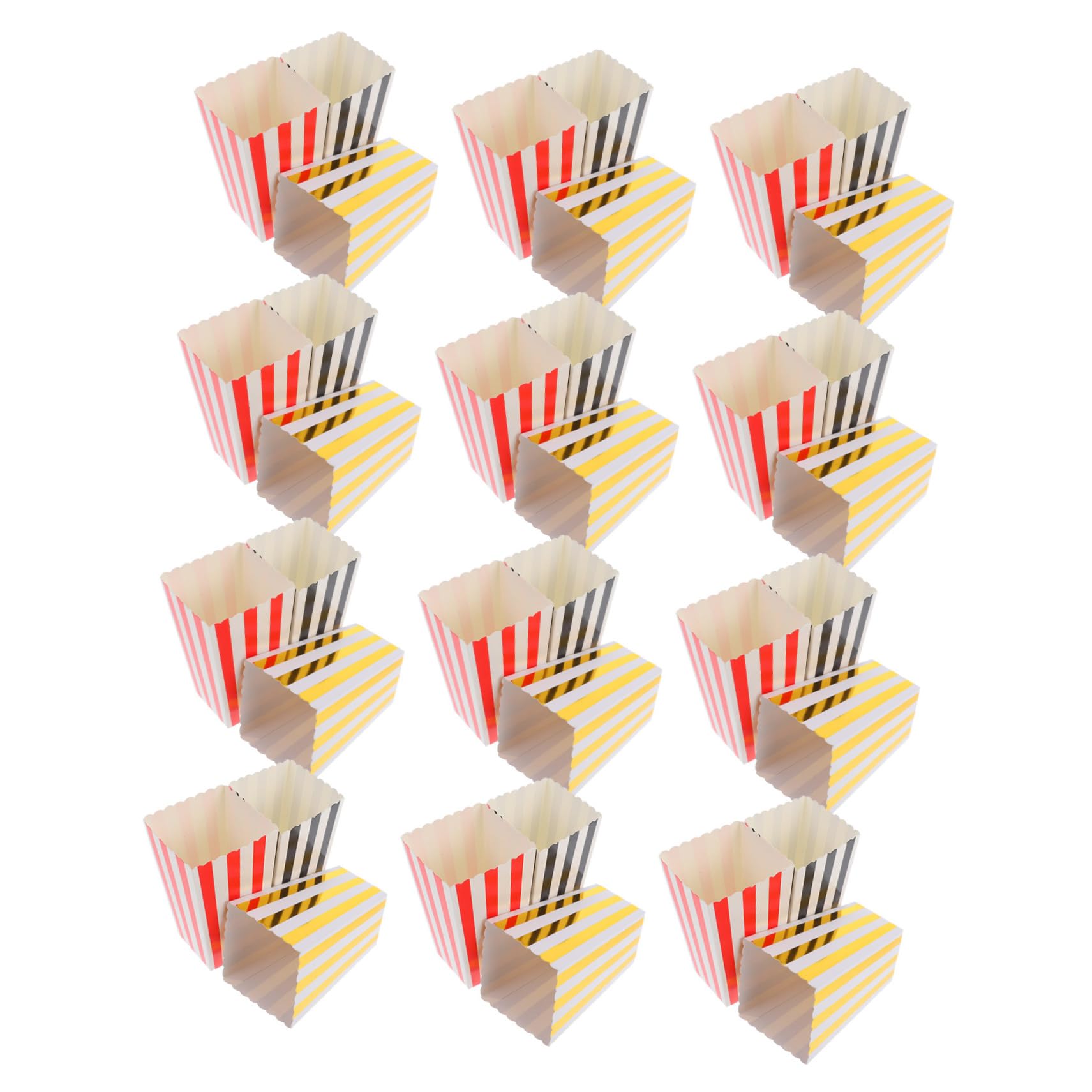 OFFSCH Popcorn Buckets for Party 36 Pack Movie Popcorn Containers Disposable French Fries Cups Boys and Girls Movie Night Supplies