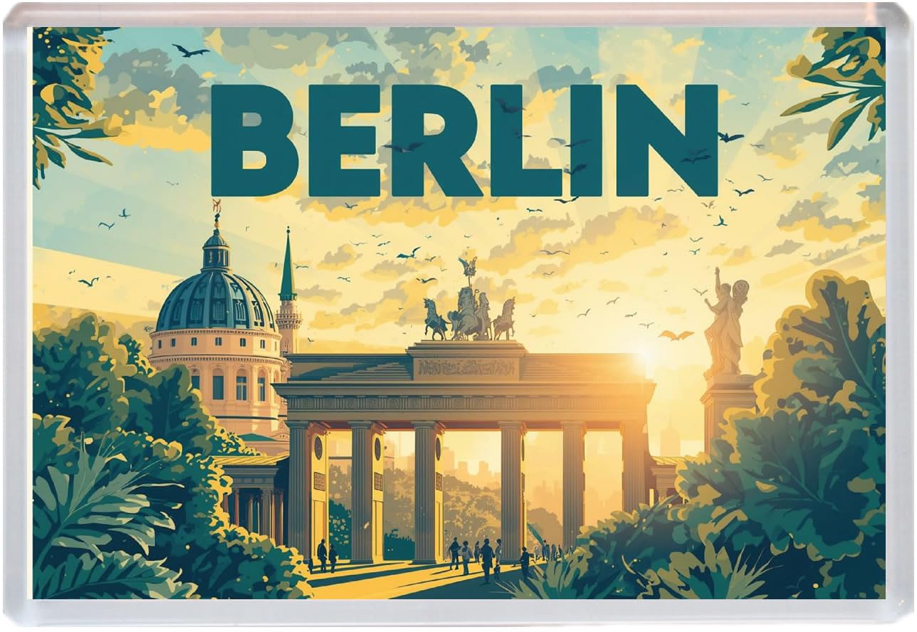 Berlin - Germany - Jumbo Artistic Fridge Magnet 96 x 67mm BBSFHM3145