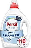 Persil Free & Sensitive Liquid Laundry Detergent - Hypoallergenic, Unscented, Ultra Concentrated 82.5oz for 110 Loads