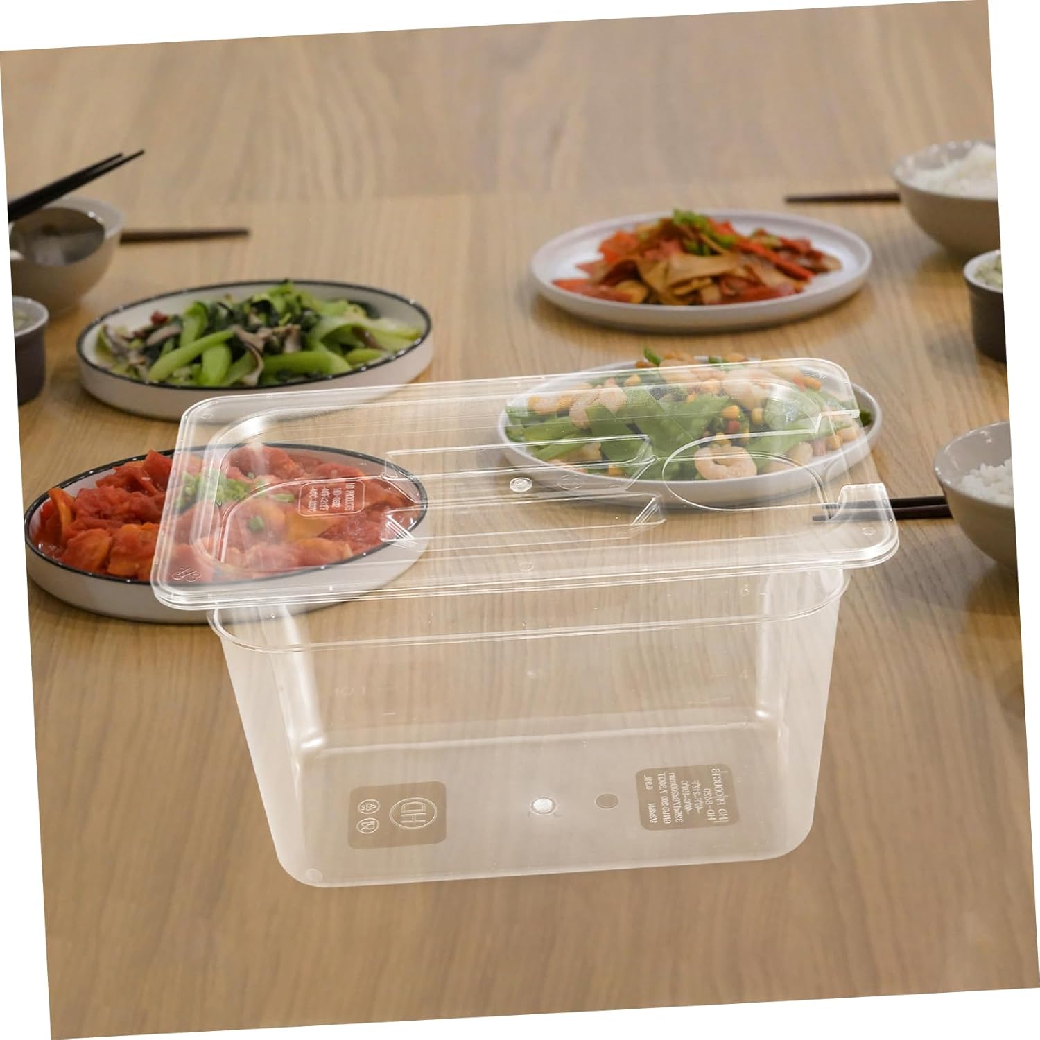 Large Sous Vide Cooking Container Lid 6l Storage Box for Low-temperature Cooking Household Cooker Easy to Use
