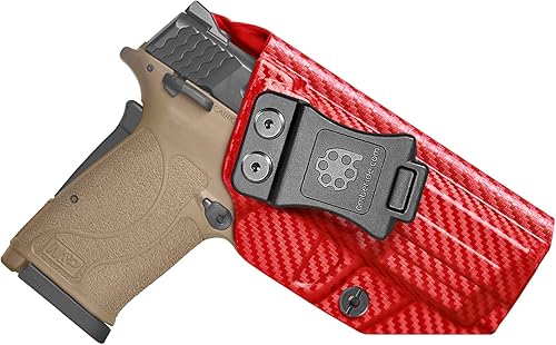 Miniatura 10 de Amberide IWB KYDEX Holster Fit Smith & Wesson M&P 9mm Shield EZEqualizer Pistol, Inside Waistband Concealed Carry Holster, Adjustable Cant &