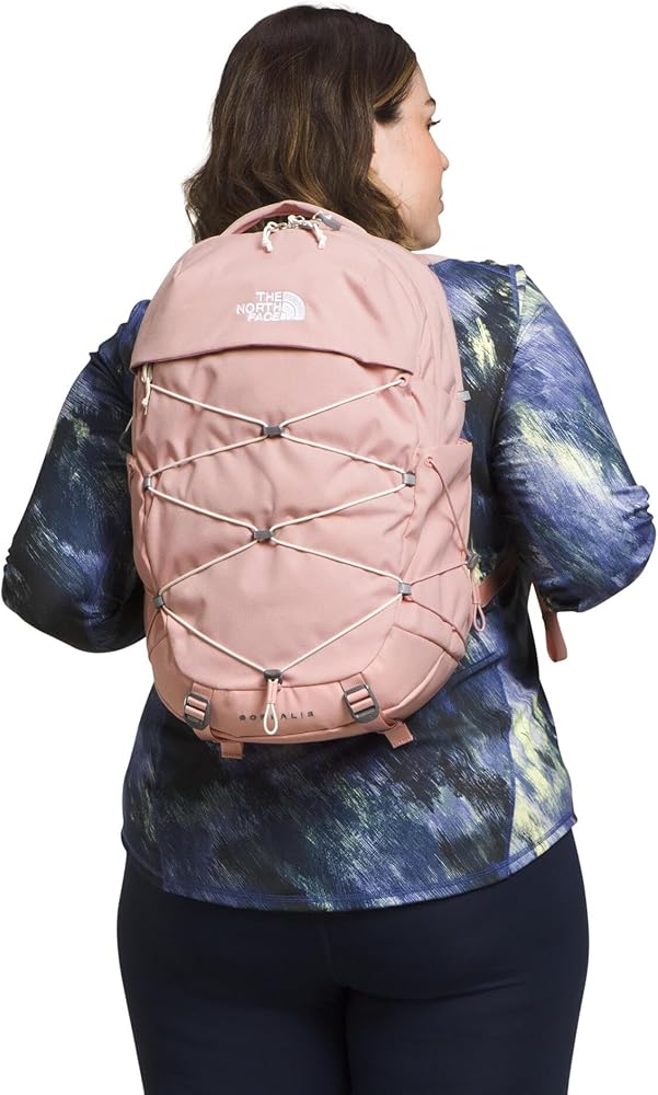 Amazon.com | The North Face Women's Borealis Commuter Laptop Backpack -  Everyday Travel Bag, Laptop Sleeve, Reflective Details, Pink Moss Dark  Heather/Gardenia White-NPF, One Size | Backpacks