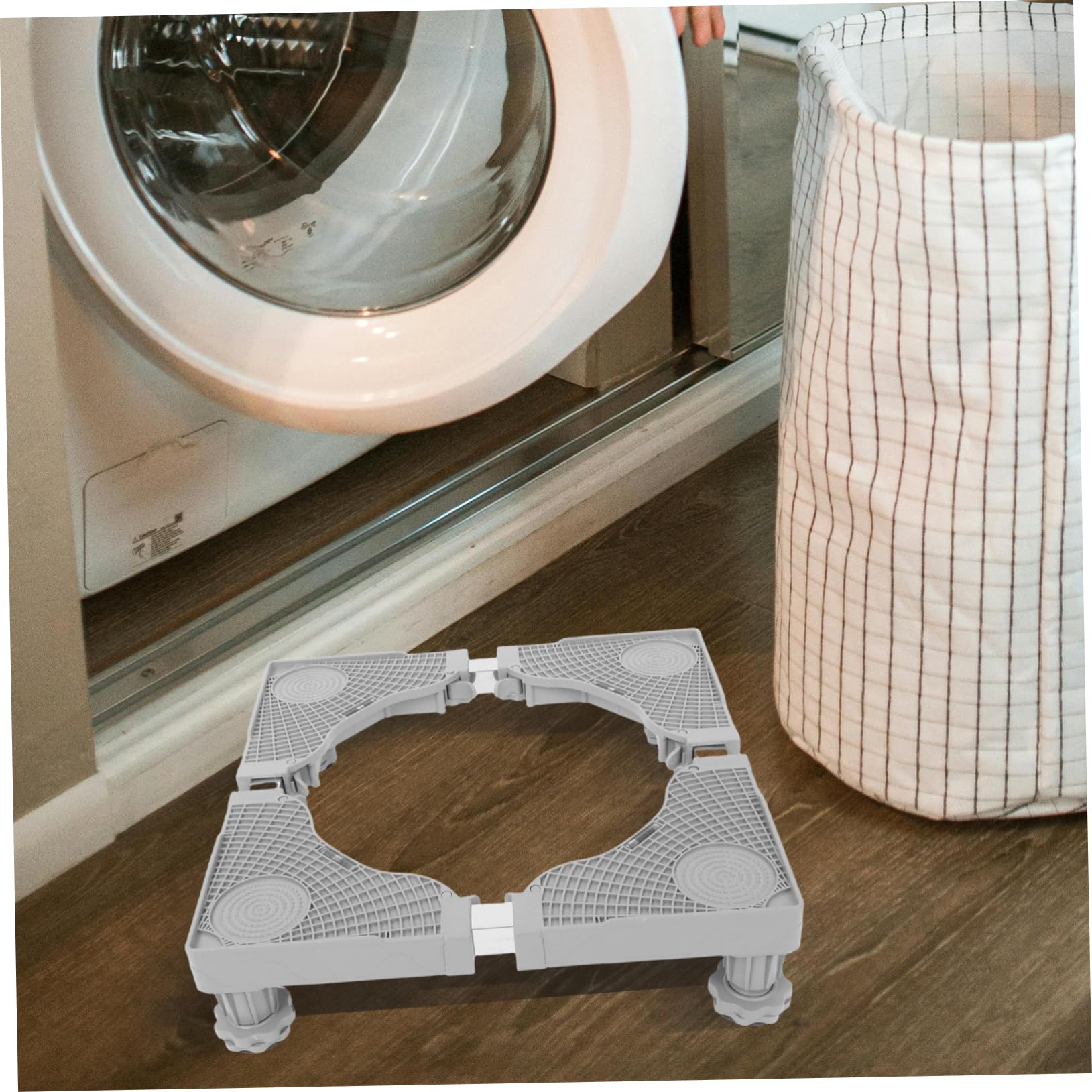 Cabilock Soporte Ajustable Para Lavadora Base De Electrodomésticos Pedestal Antivibración Frenado Estable