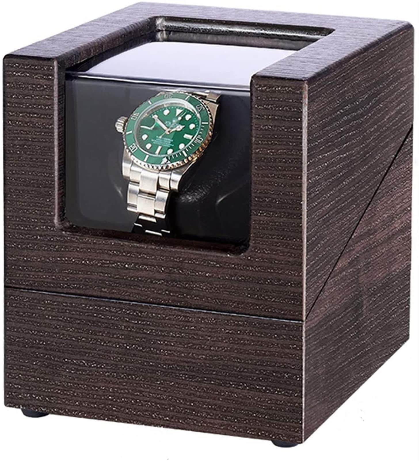 Remontoir montre automatique en bois avec moteur silencieux et coussin réglable