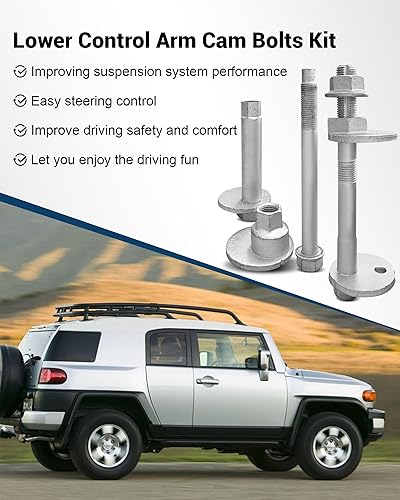 Miniatura 4 de Kit de pernos de leva para brazo de control inferior 48409-60020 48190-60020 apto para Toyota 4Runner 2003-2009 FJ Cruiser 2007-2010 Tacoma