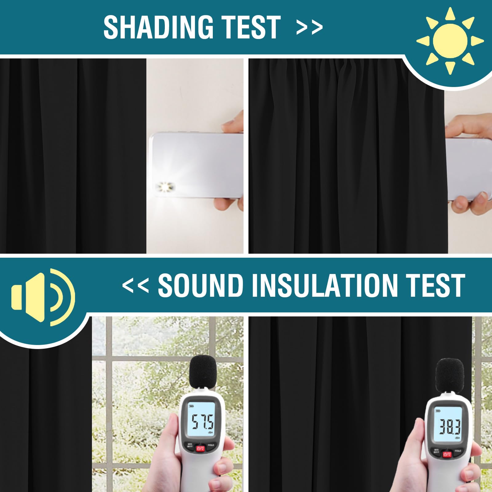 H.Versailtex 100% Blackout Thermal Insulated Curtains for Bedroom Long Curtains & Drapes - Image 4