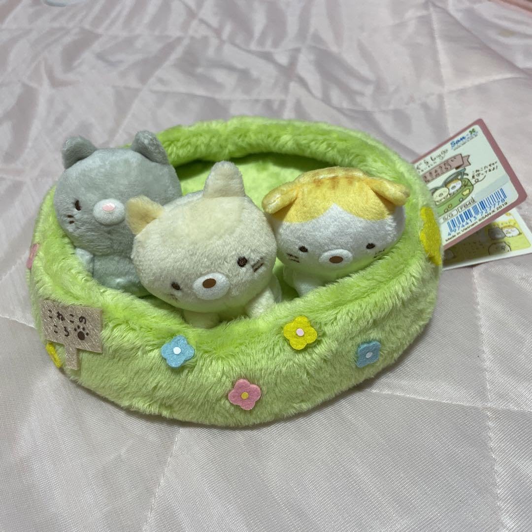 Amazon.co.jp: すみっこぐらし ねこのきょうだい ぬいぐるみマルチ