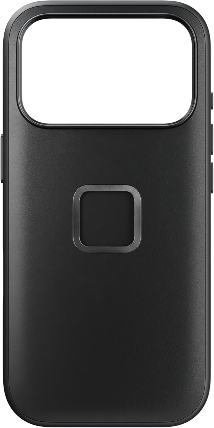 Peak Design Mobile Everyday Phone Case for iPhone 17 Pro Max, Black, Slim Profile, Drop Protection, Weatherproof Fabric Shell, SlimLink Connects to Mobile Mounts & Gear