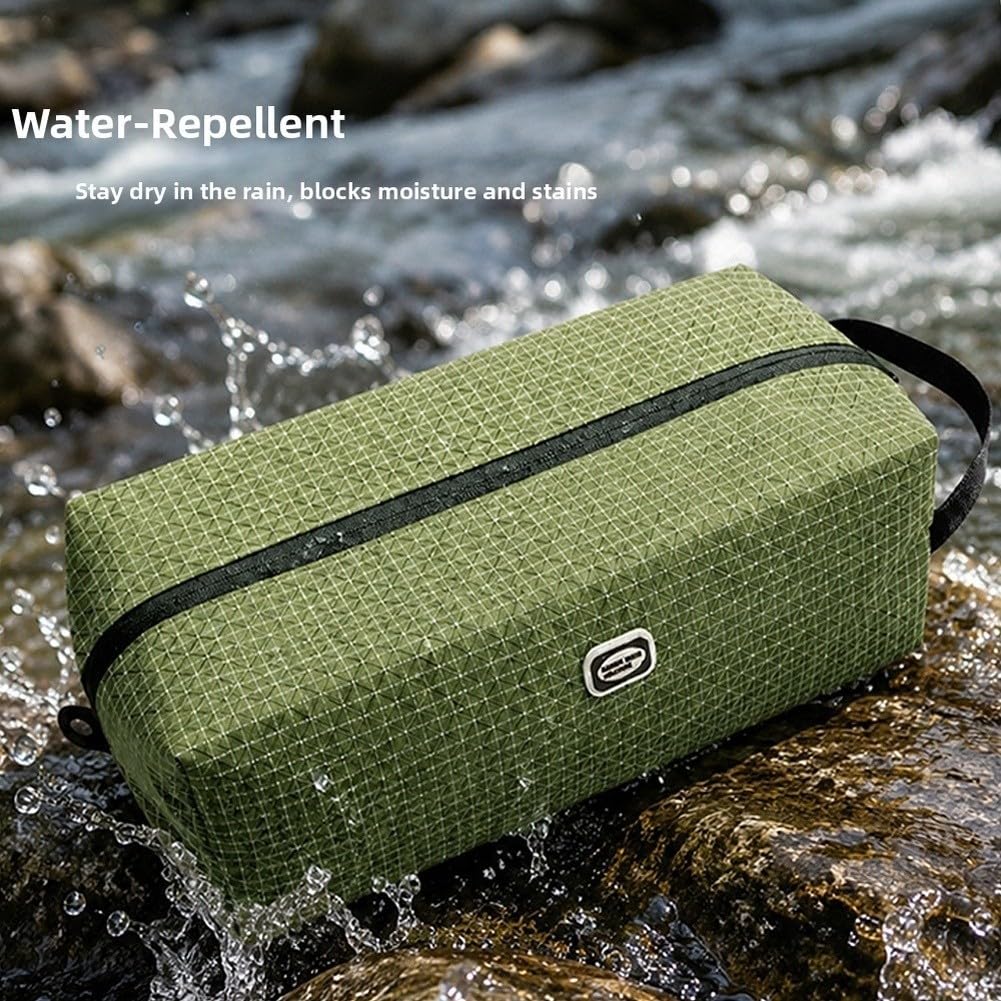 Sacca Scarpe da per viaggio Impermeabile in Nylon per dyneema - Organizer Valigie per Sneaker Fino al 43 - per verde Montagna(B)