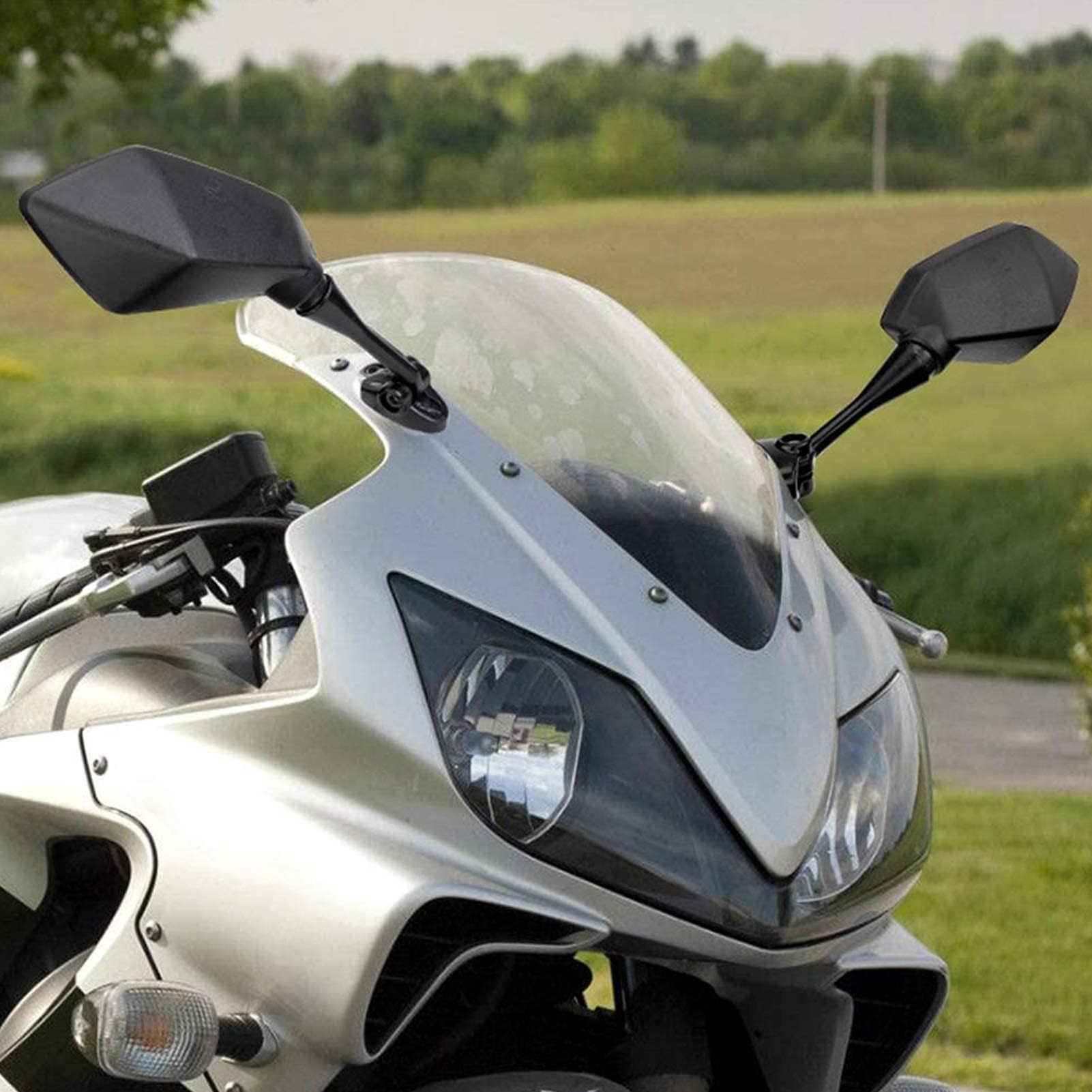 Paire de rétroviseurs de moto universels avec accessoire de remplacement