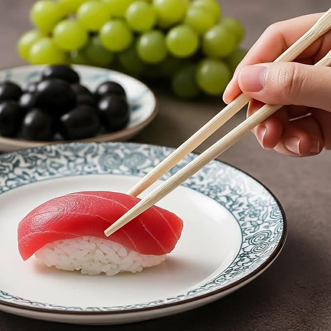 Palitos chinos desechables de bambú Hiceeden, 360 pares, embalados individualmente, para pedidos para llevar y restaurantes miniatura 8