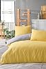 Mer-Tim Cotton Ranforce Single Person Small Size 135x200 Double Sided Duvet Cover Duvet Cover Yellow-Grey