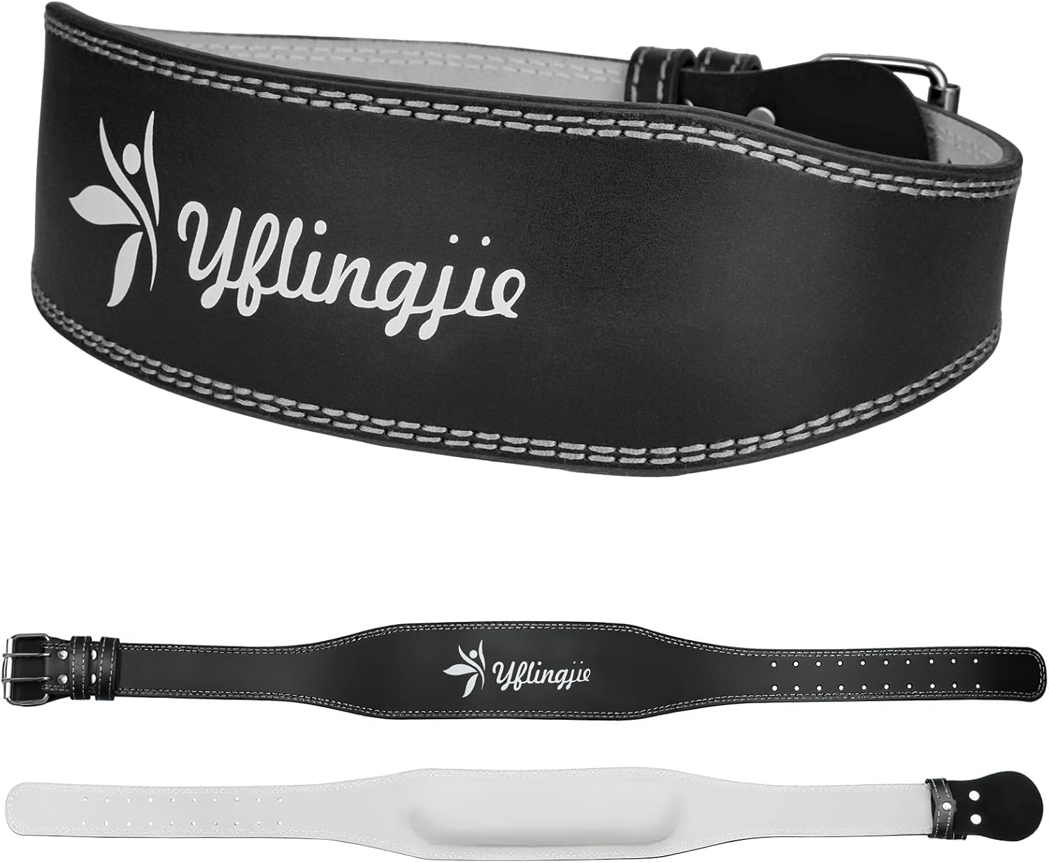 Women's Leather Lumbar Gym Belt for Heavy Lifting - 6.8mm Thick Weight Lifting Belt with Back Brace Support?Women & Men?, Squat Belt for Squats, Deadlifts & Strength Training?S/M/L?