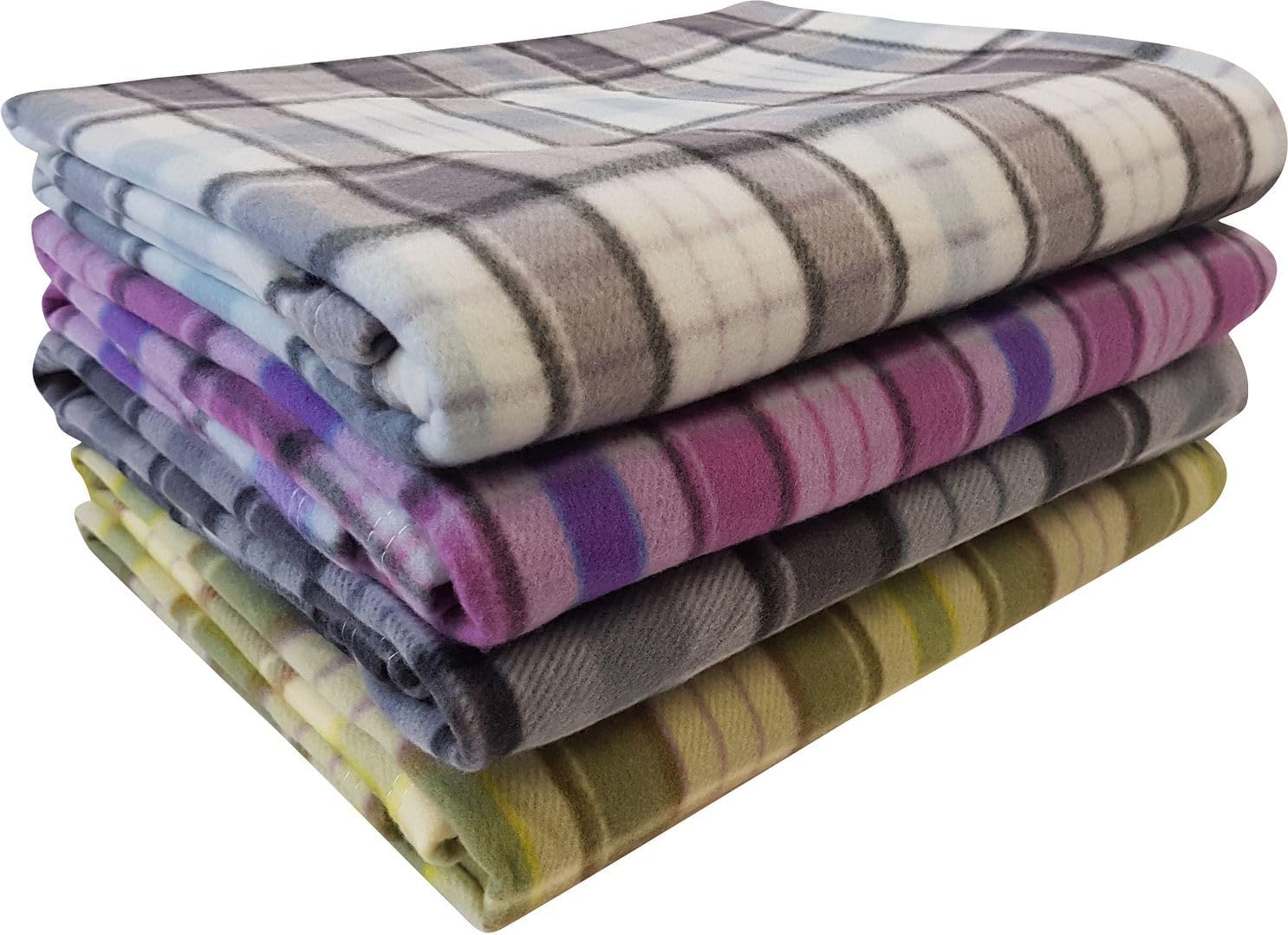 rejuvopedic Tartan Fleece Blanket Sofa Throw Throwover Settees