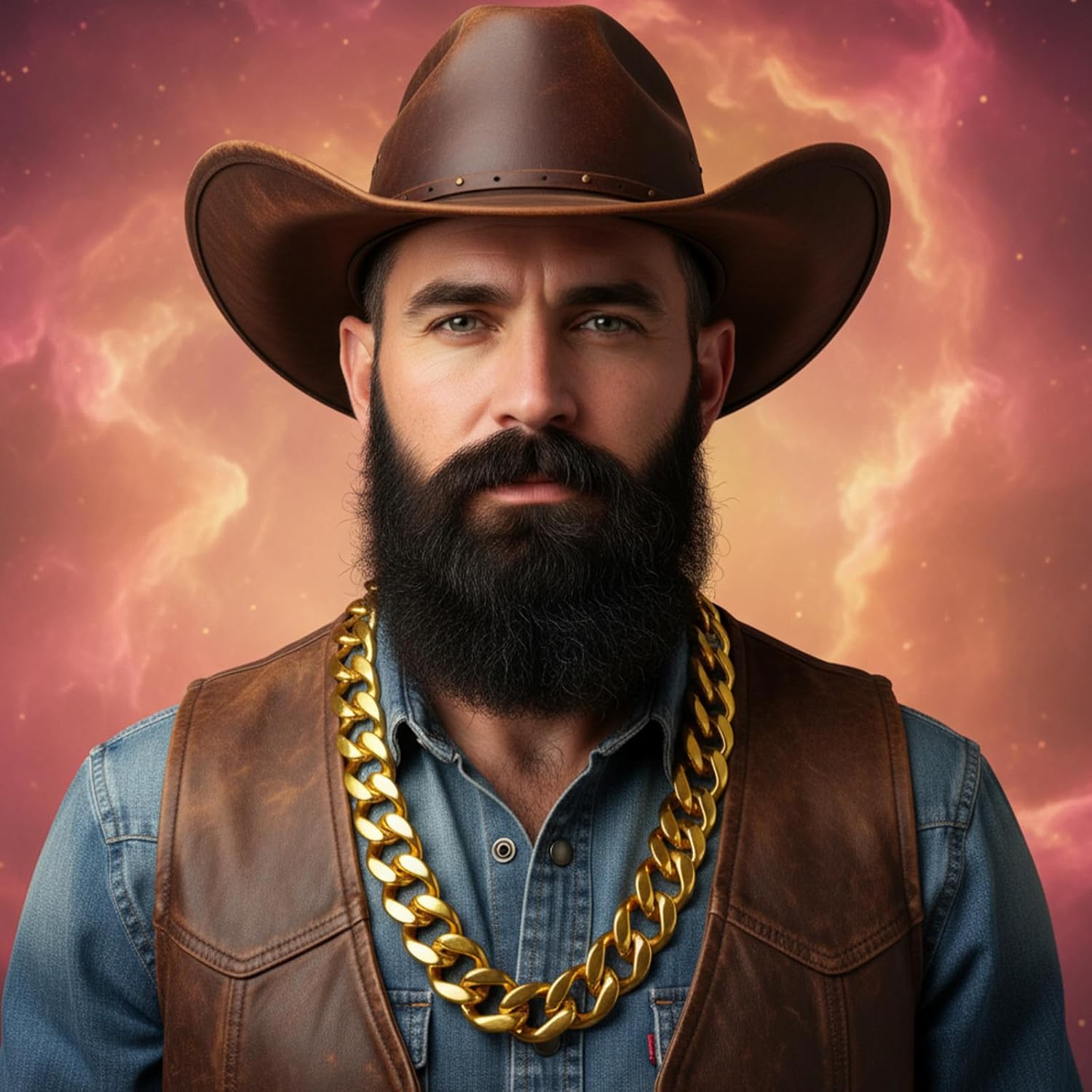 6 Pcs Gold Rapper Chain, 32 Inch Chunky Hip Hop Necklace, Big Fake Gold Chains for 80s 90s Punk Halloween Costume Men Women - Image 7