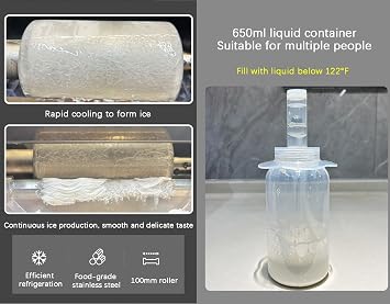 Snowflake Ice Machine 280W – Fast Shaved Maker with Food-Grade Stainless Steel, 1-Min Cooling, Automatic Cleaning, Bingsu Snow Cone Slushie for Home, Party & Dessert Shop