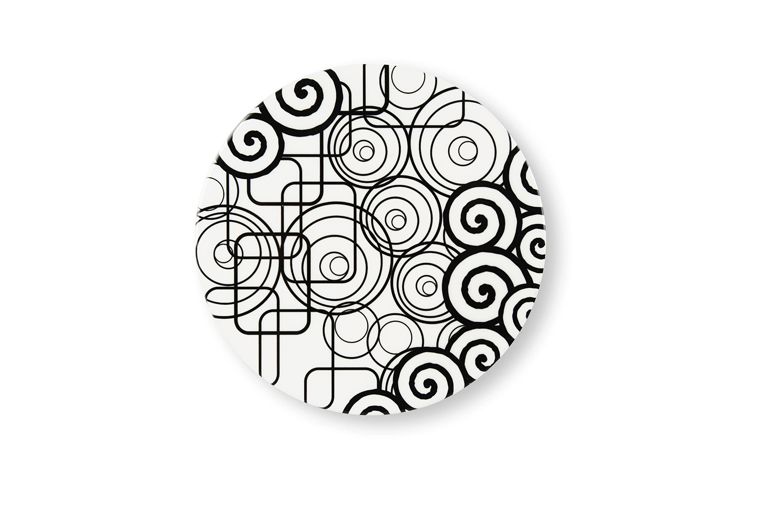 Excelsa Magic Black Trivet, Dolomite ceramic and cork, Cm. 16 x 16