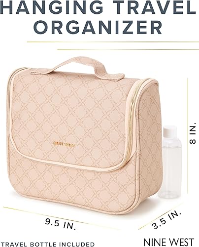 Miniatura 2 de Nine West Bolsa para artículos de tocador para mujer, juego organizador colgante de maquillaje y artículos de tocador, organizador de maquillaje,
