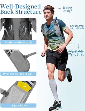 Hydration Backpack with 2L Water Bladder, Hiking Water Backpack