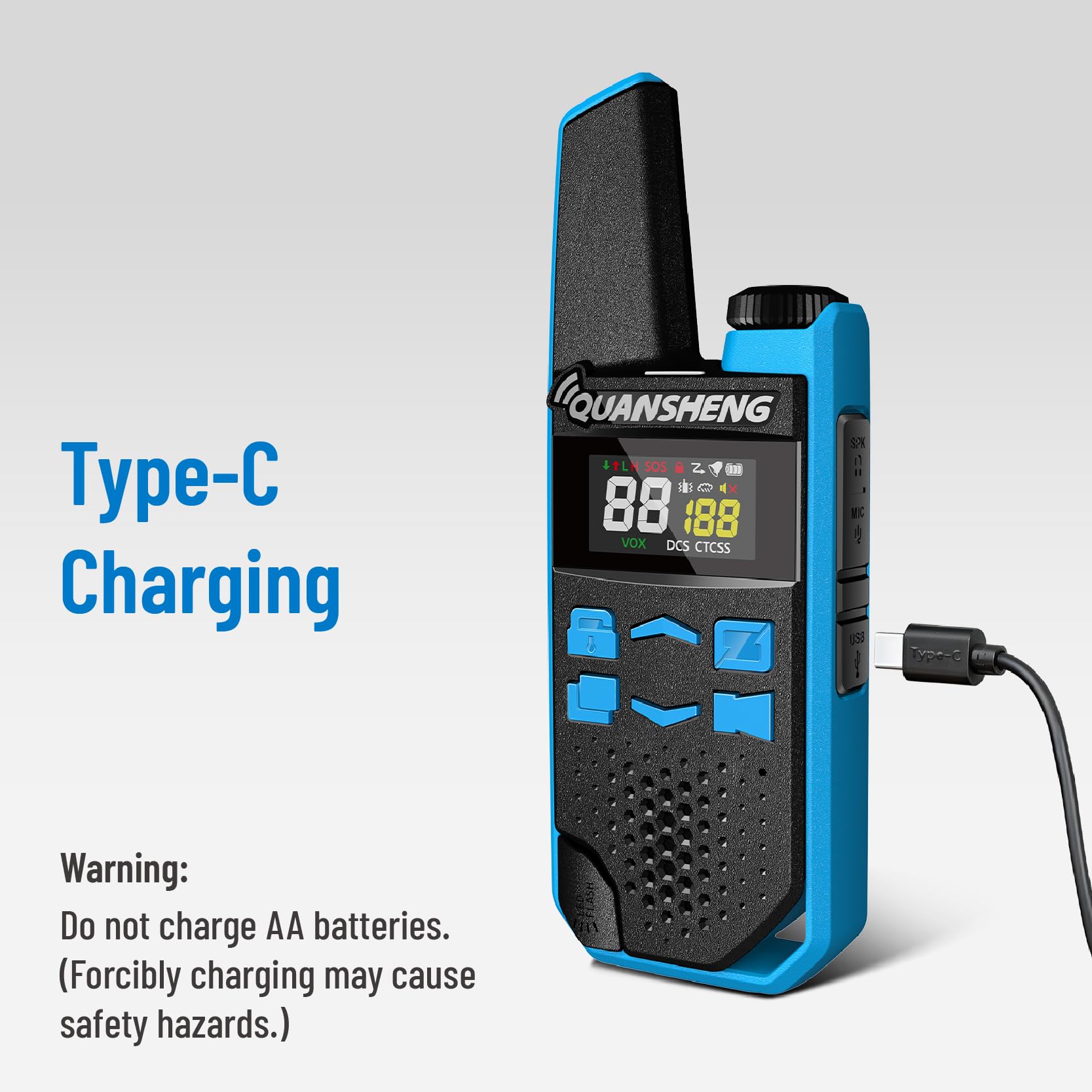 Quansheng TG-FR1 2 Pezzi Walkie Talkie PMR446