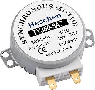 Heschen Synchronous Motor TYJ50-8A7 220-240VAC 4R/Min CW/CCW 50Hz for Microwave Oven Turn Table