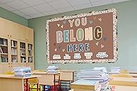 Vista 6 de Teacher Created Resources Everyone is Welcome Hearts - Borde recto enrollado de 50 pies - Decora tablones de anuncios, paredes, escritorios