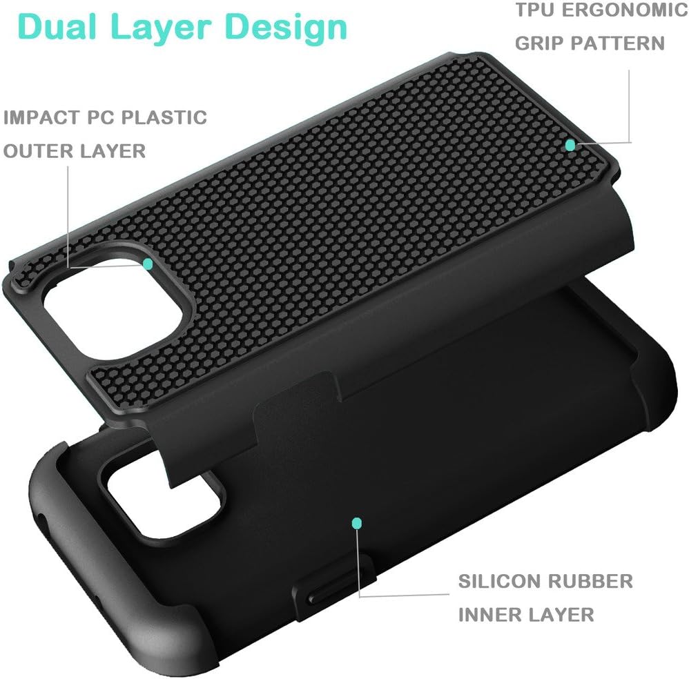Galaxy S7 Active Case, Jeylly(TM) [Shock Proof] Scratch Absorbing Hybrid Rubber Plastic Impact Defender Rugged Slim Hard Case Cover Shell for Samsung Galaxy S VII Active AT&T SM-G890 G891