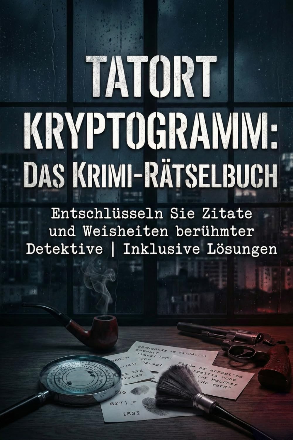 Tatort Kryptogramm: Das Krimi-Rätselbuch: Entschlüsseln Sie Zitate und Weisheiten berühmter Detektive | Inklusive Lösungen