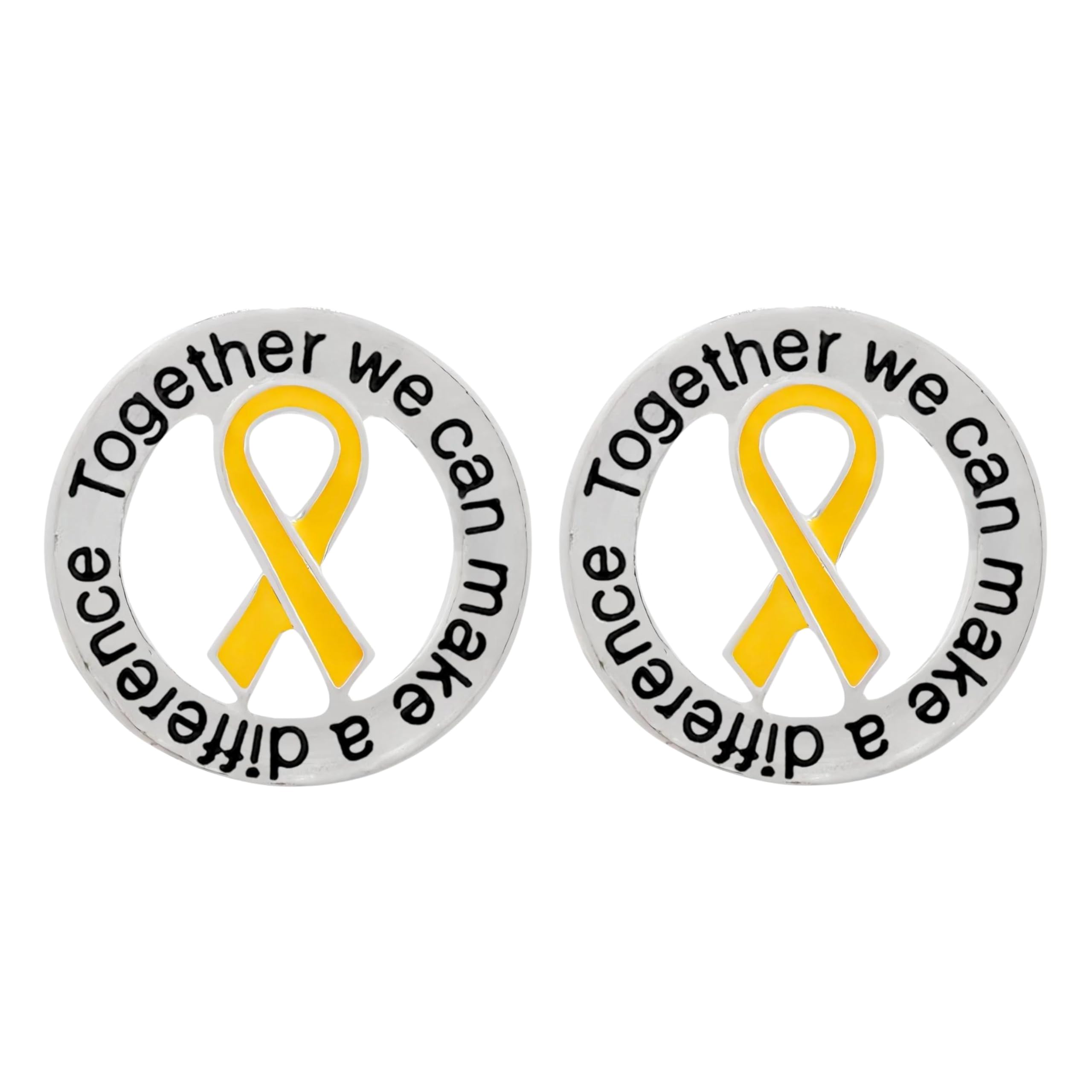 Childhood Cancer Awareness Wholesale Pack/Bulk Pins - Gold Ribbon/Butterfly Pins for Childhood Cancer Awareness - Perfect for Support Groups, Events, Gift-Giving and Fundraising