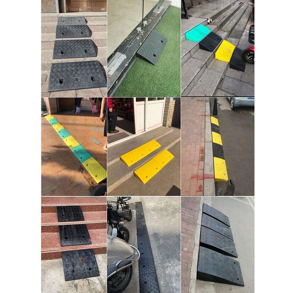 Rampes D'Accès PVC Pour Trottoir - 11cm Ou 13cm De Haut - Antidérapantes - Pour Voiture, Moto, Fauteuil Roulant, Scooter