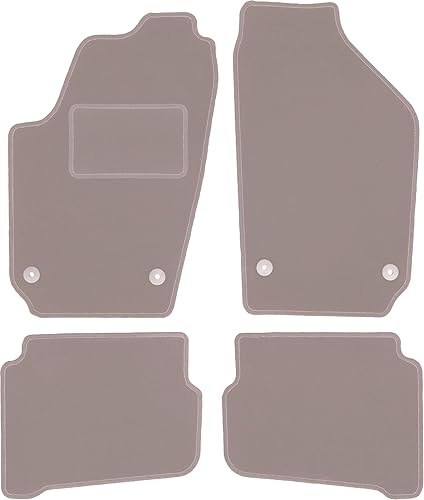 Alfombrillas de Terciopelo Beige para Coche, diseñadas para: Volkswagen Fox (200